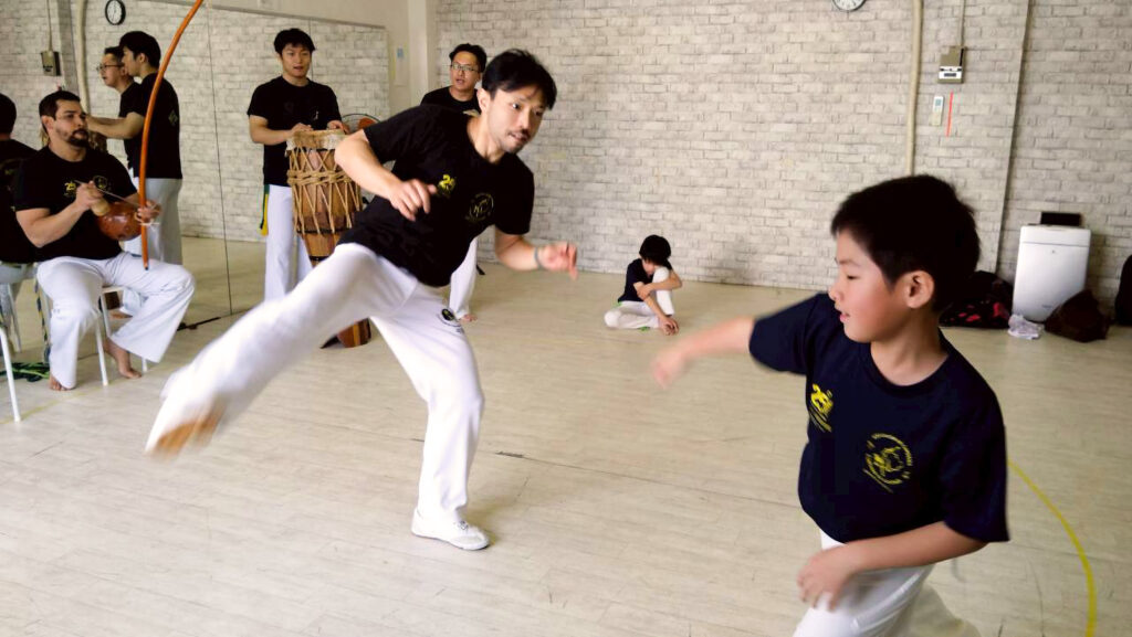 ジョゴをしているところ